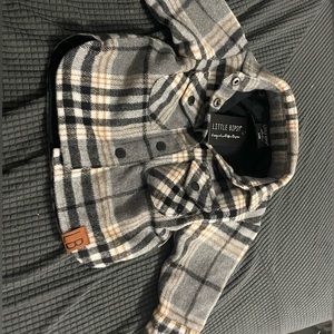 Little Bipsy plaid shacket 3-6 mo